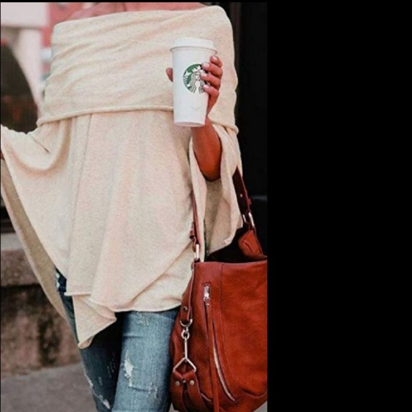 Pullover Poncho Top - Picture 3 of 3